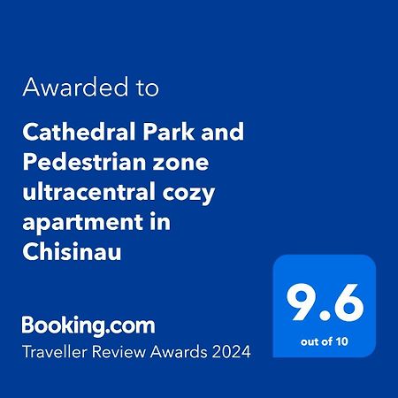 Cathedral Park And Pedestrian Zone Ultracentral Cozy Apartment In Kischinau Exterior foto