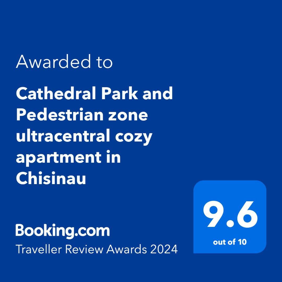 Cathedral Park And Pedestrian Zone Ultracentral Cozy Apartment In Kischinau Exterior foto